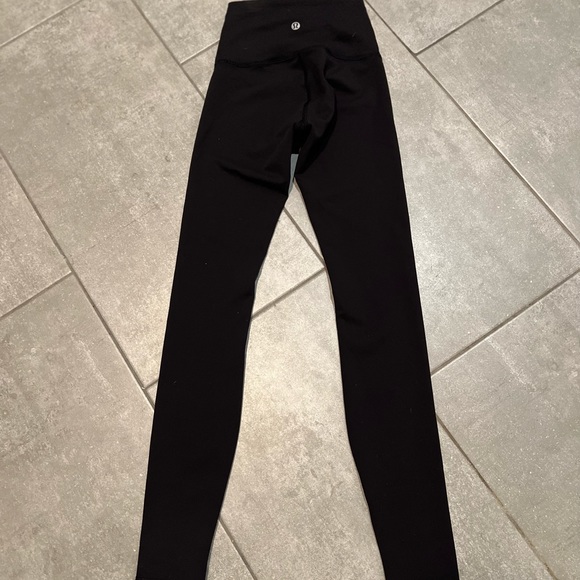 Black Lululemon Wunder Train high rise leggings size 0 - Picture 1 of 5